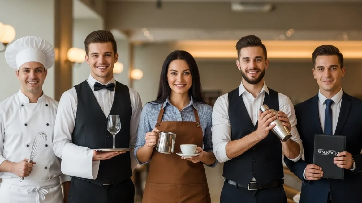 Уніформа для різних ролей у HoReCa: кухар, бармен, бариста, офіціант, хостес