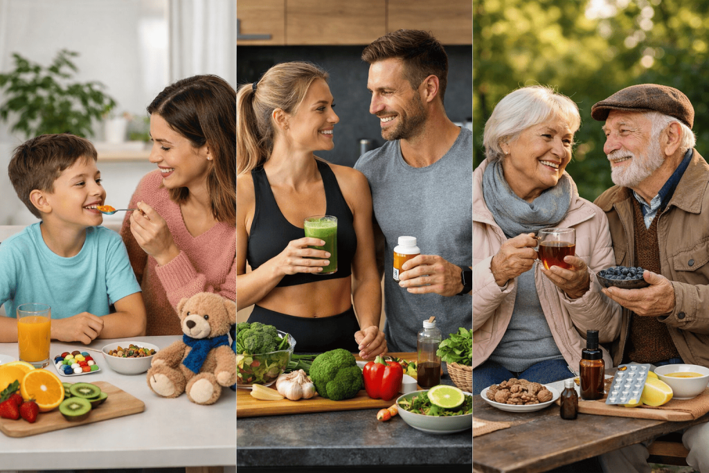 Відмінності у потребах дітей, дорослих та пенсіонерів