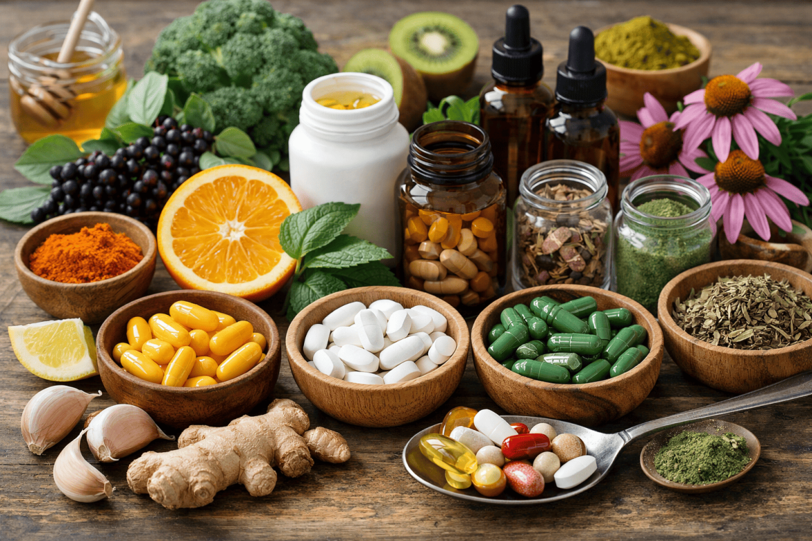 Як підтримати імунітет: вітаміни, мінерали та рослинні добавки, які реально працюють